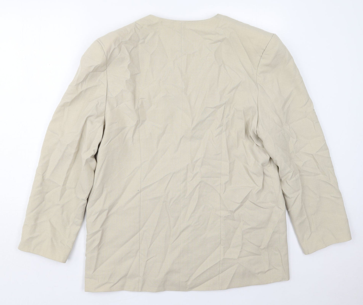 Clover Collection Womens Beige   Jacket  Size 20  Button