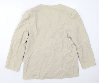 Clover Collection Womens Beige   Jacket  Size 20  Button