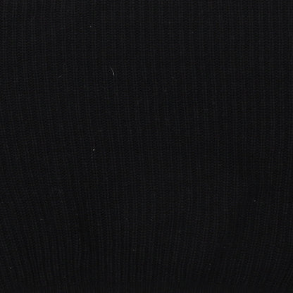 SheIn Womens Black Boat Neck  Acrylic Pullover Jumper Size M