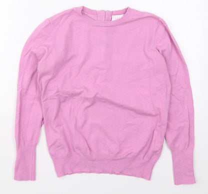 Womens UK Size M Savior Pink Pullover Jumper