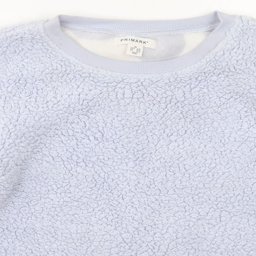 Primark Womens Blue Crew Neck  Polyester Pullover Jumper Size 18