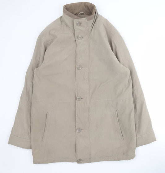 Mens UK Size S BHS Green Pea Coat