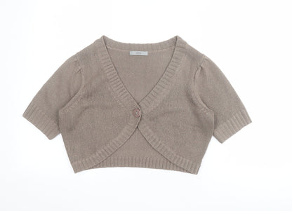 Womens UK Size 14 Marks and Spencer Brown Cardigan Jumper