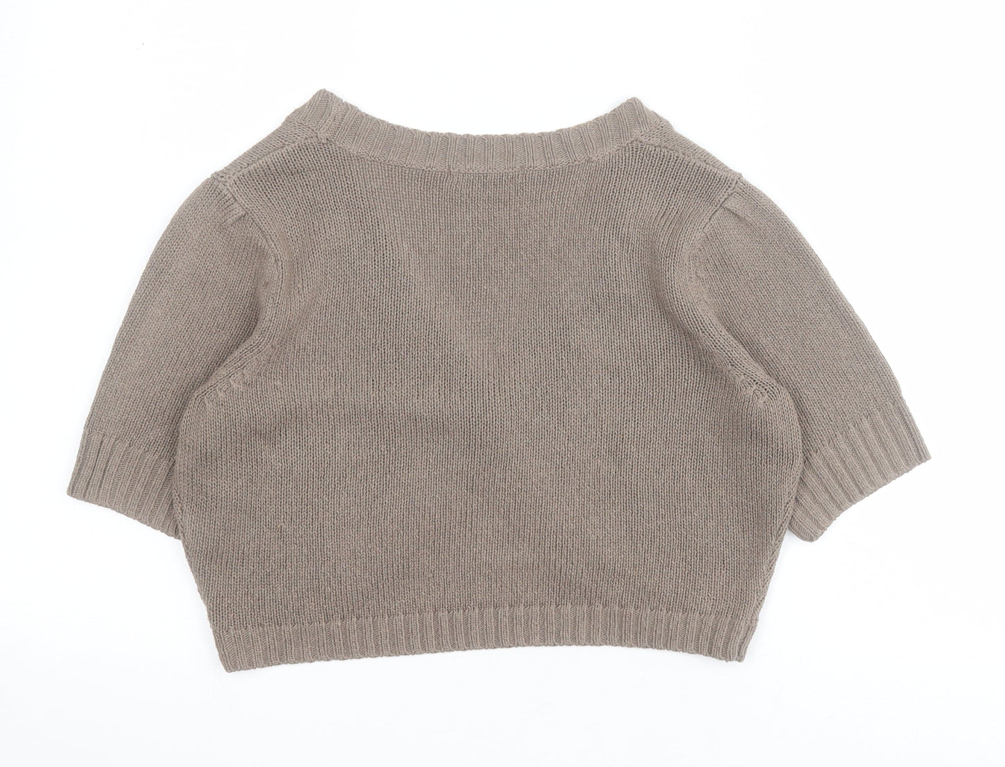 Womens UK Size 14 Marks and Spencer Brown Cardigan Jumper
