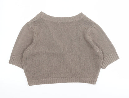 Womens UK Size 14 Marks and Spencer Brown Cardigan Jumper