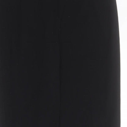 Womens UK Size 12 Marks and Spencer Regular Fit  Black Trousers