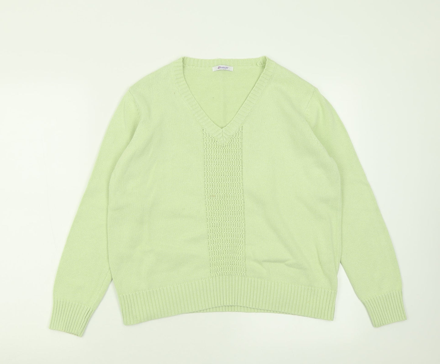 Womens UK Size 14 Damart Green Pullover Jumper