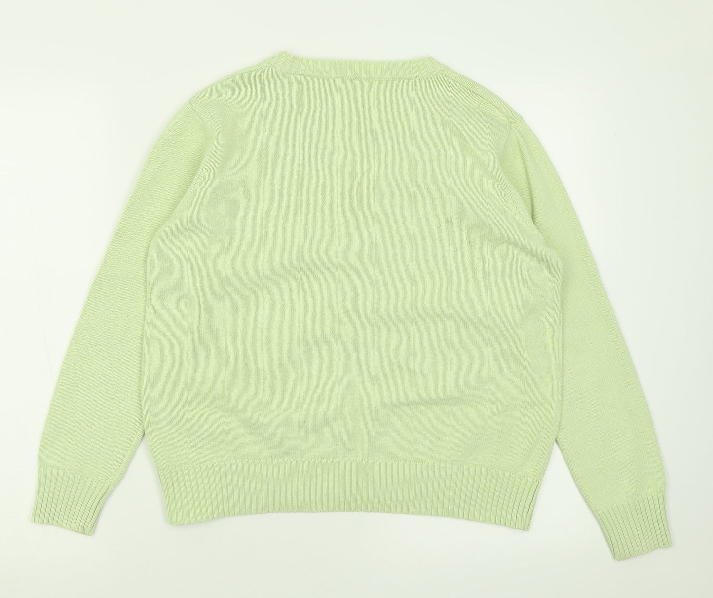 Womens UK Size 14 Damart Green Pullover Jumper