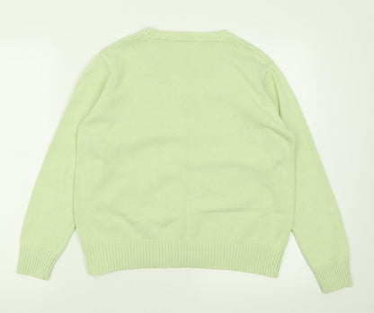 Womens UK Size 14 Damart Green Pullover Jumper