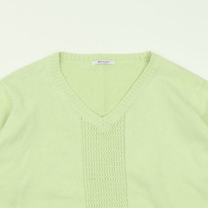 Womens UK Size 14 Damart Green Pullover Jumper