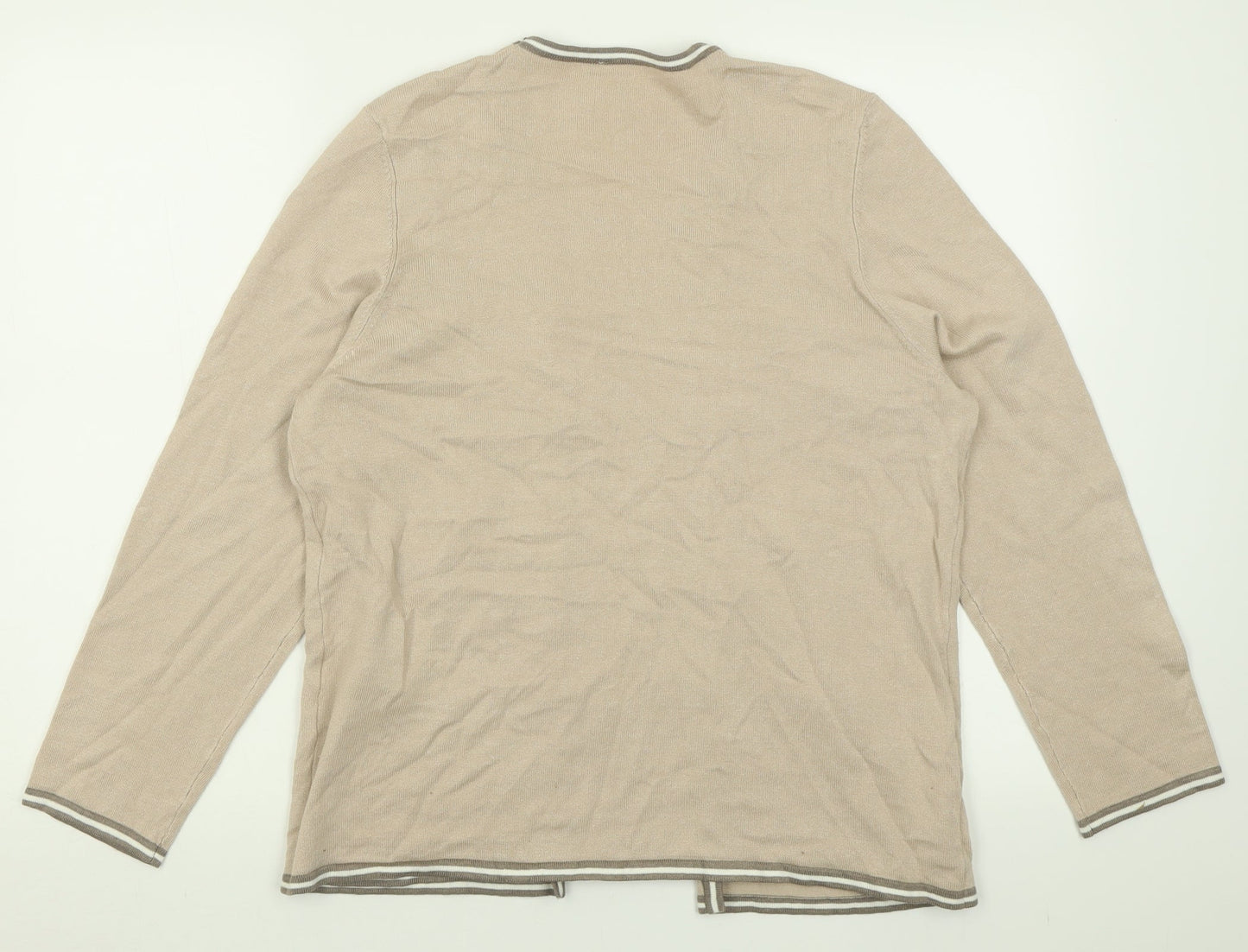 Womens UK Size 16 Preworn Beige Pullover Jumper