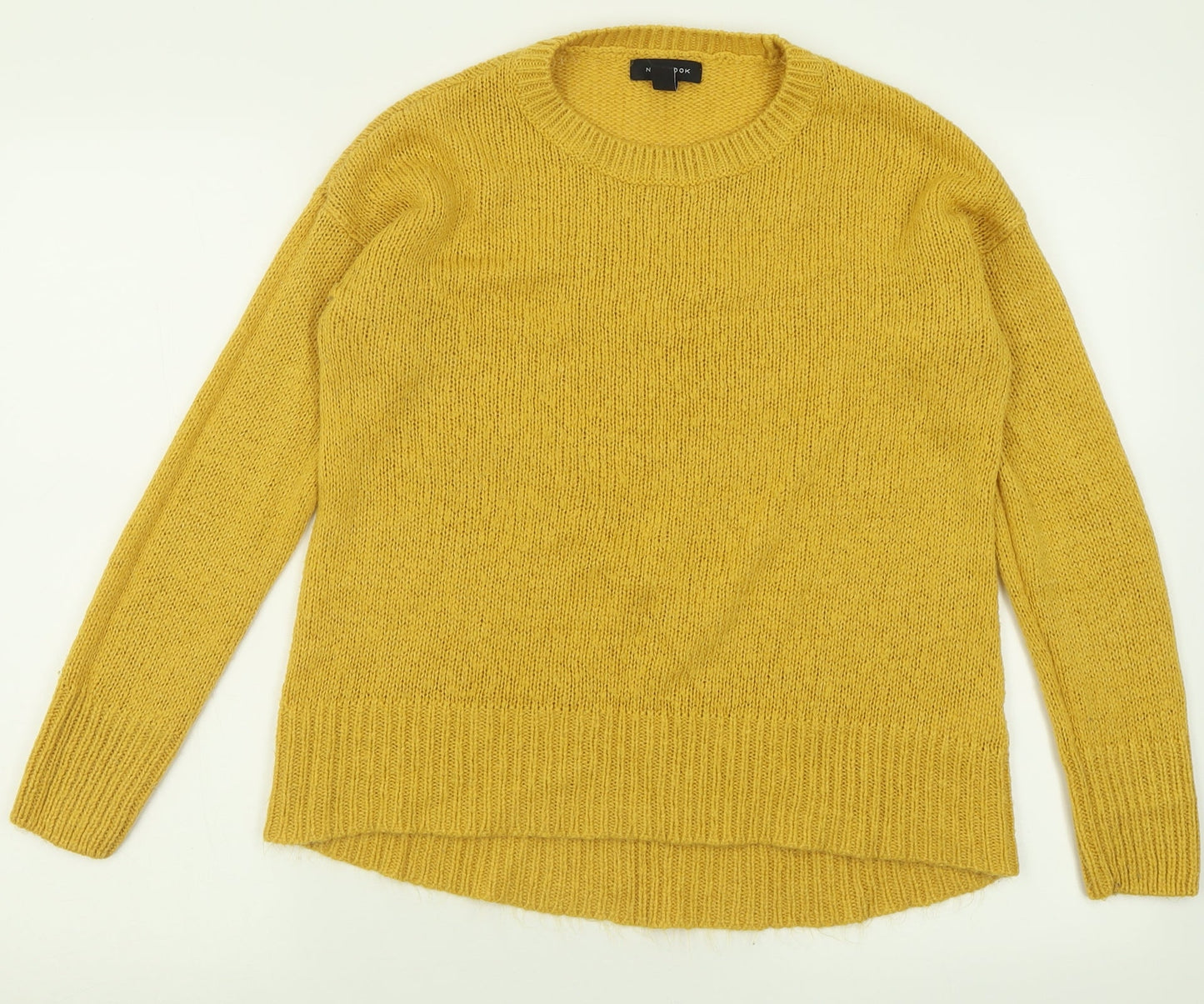 Womens UK Size S New Look Yellow Pullover Jumper