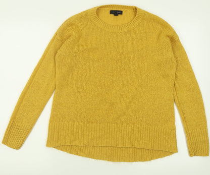Womens UK Size S New Look Yellow Pullover Jumper