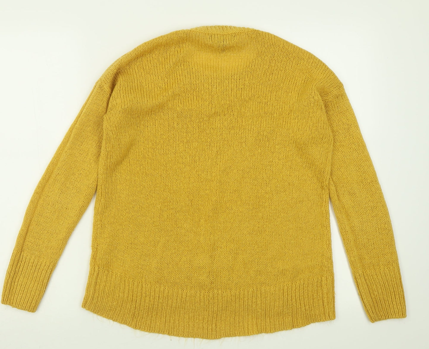 Womens UK Size S New Look Yellow Pullover Jumper