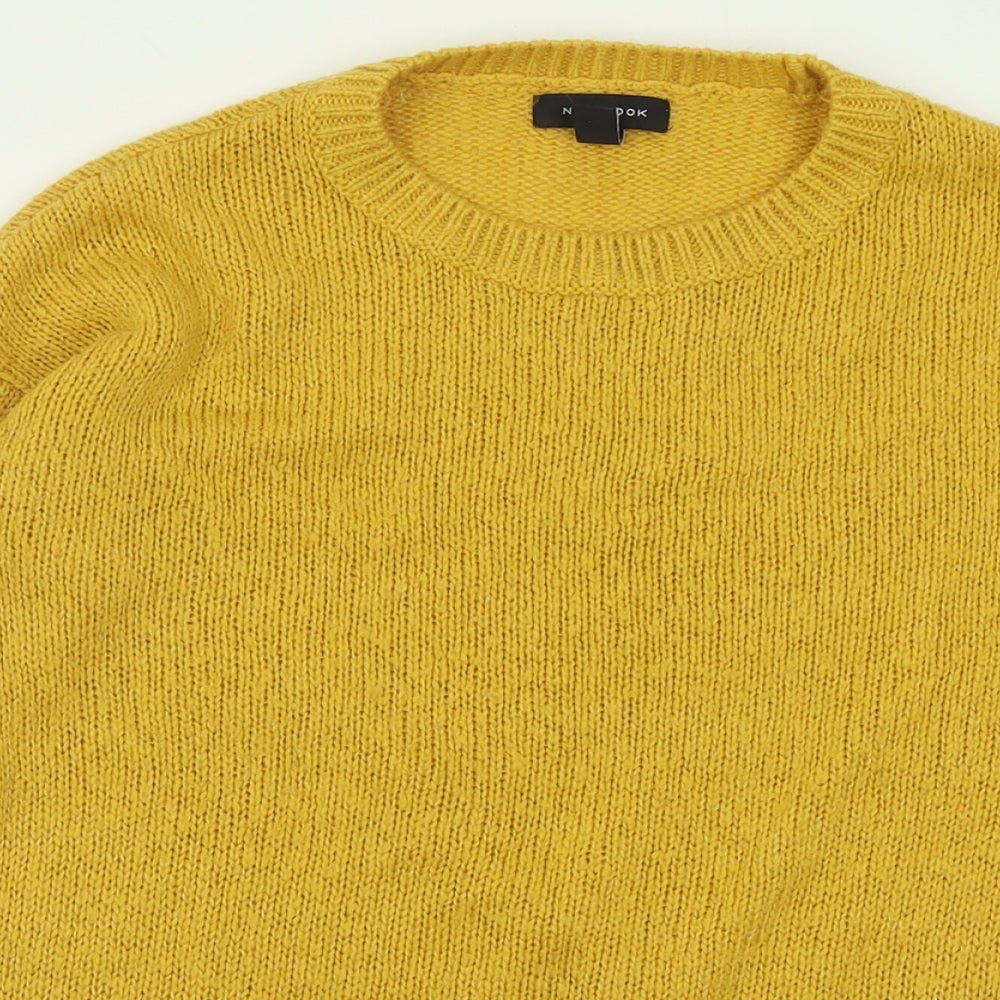 Womens UK Size S New Look Yellow Pullover Jumper