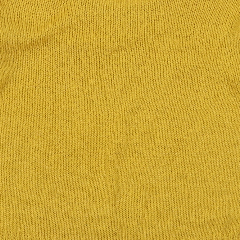 Womens UK Size S New Look Yellow Pullover Jumper