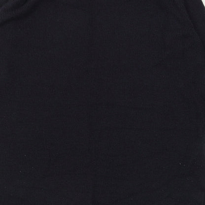 Joie De Vivre Womens Blue Crew Neck  Acrylic Pullover Jumper Size M