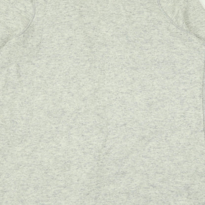 LOFT Womens Grey V-Neck  Acrylic Cardigan Jumper Size M