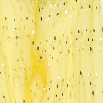 1st Position Womens Yellow Polka Dot Nylon Cropped Trousers Size 28 in L24 in Regular