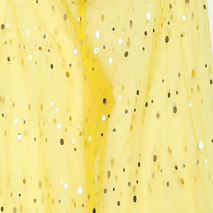 1st Position Womens Yellow Polka Dot Nylon Cropped Trousers Size 28 in L24 in Regular