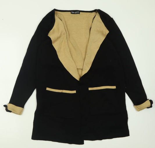 Womens UK Size M Select Black Cardigan Jumper