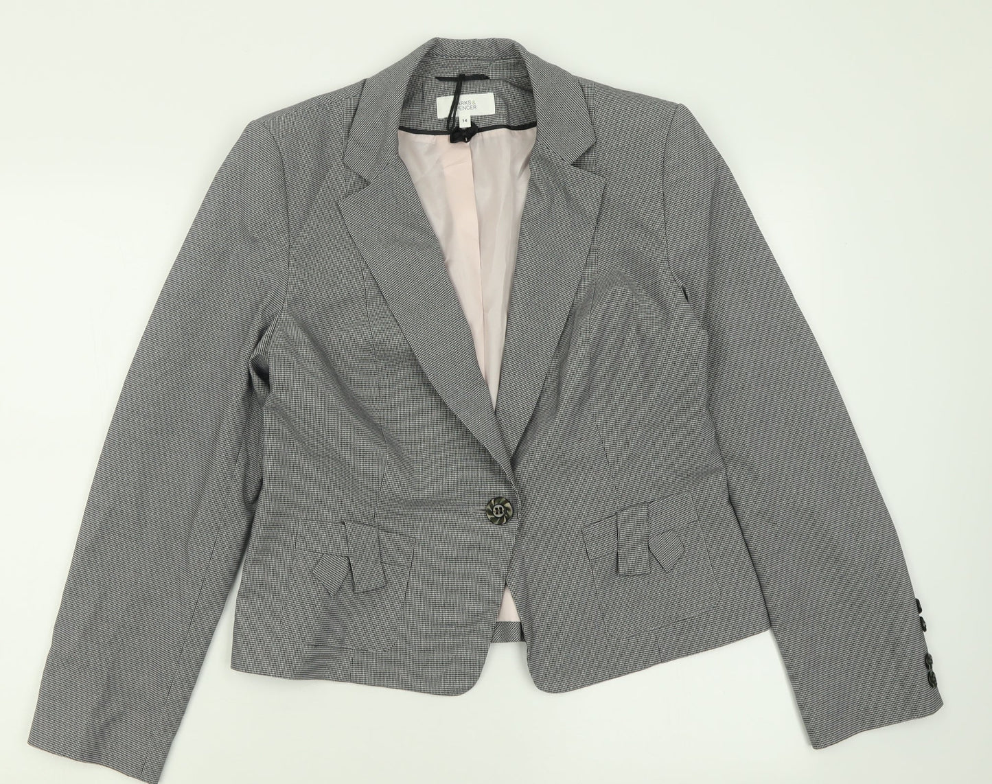 Womens UK Size 14 Marks and Spencer Black Jacket