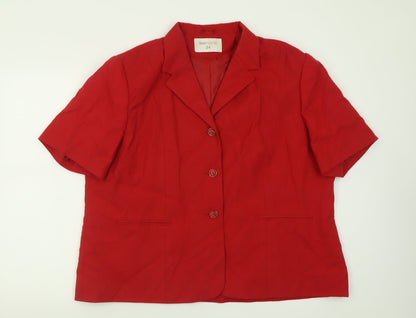 Womens UK Size 2 Bonmarché Red Jacket