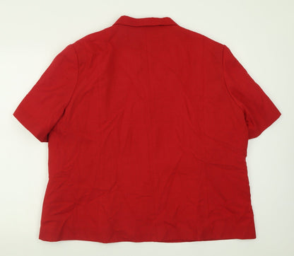 Womens UK Size 2 Bonmarché Red Jacket