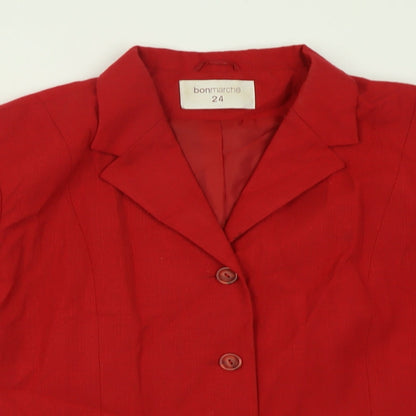 Womens UK Size 2 Bonmarché Red Jacket