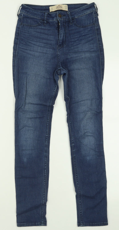 Hollister Womens Blue  Cotton Skinny Jeans Size 25 in L27 in Regular Button