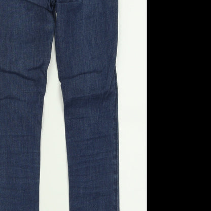Hollister Womens Blue  Cotton Skinny Jeans Size 25 in L27 in Regular Button