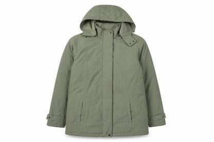 BM Womens Green   Parka Coat Size S  Zip