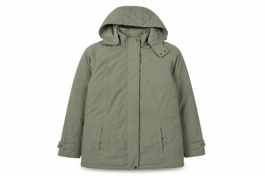BM Womens Green   Parka Coat Size S  Zip