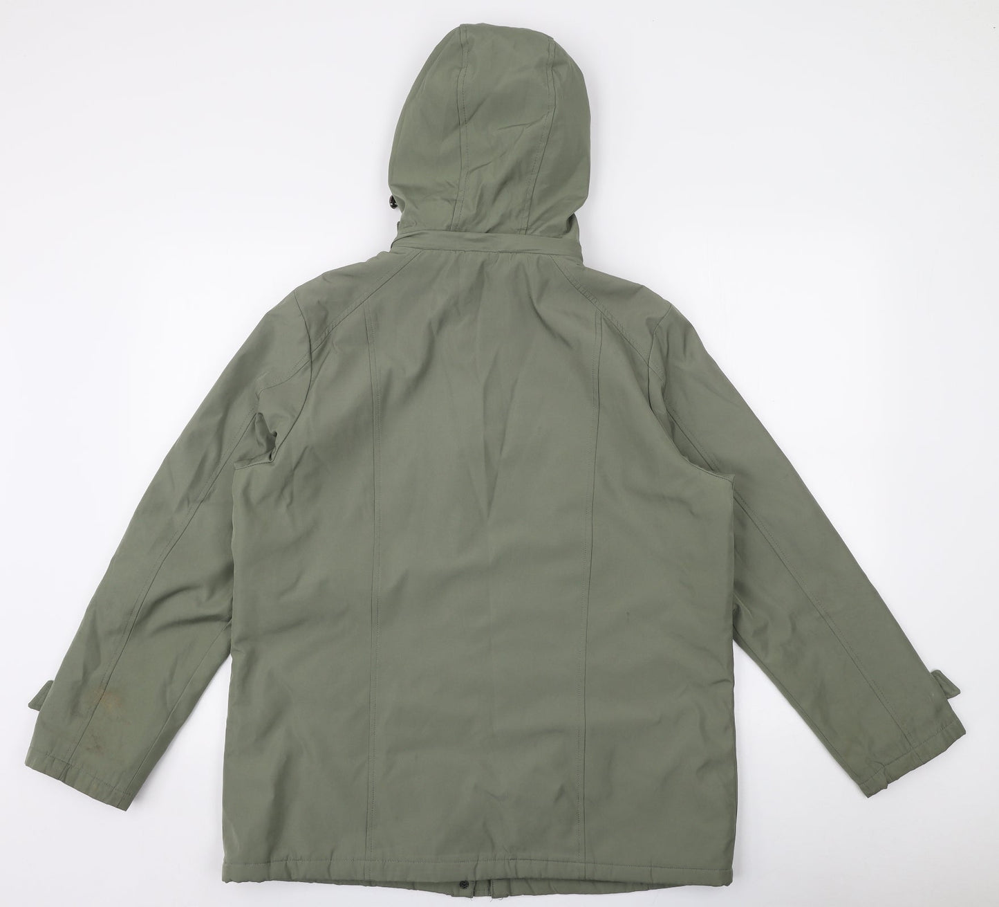 BM Womens Green   Parka Coat Size S  Zip