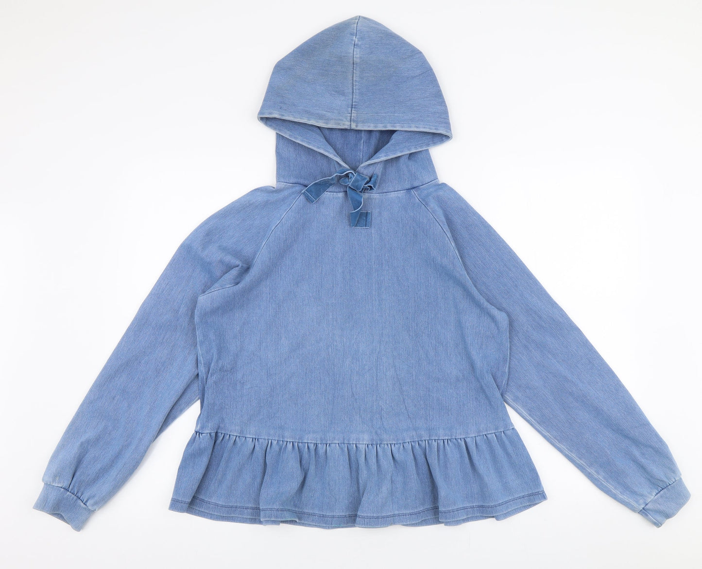 Womens UK Size XS NEXT Blue Pullover Hoodie