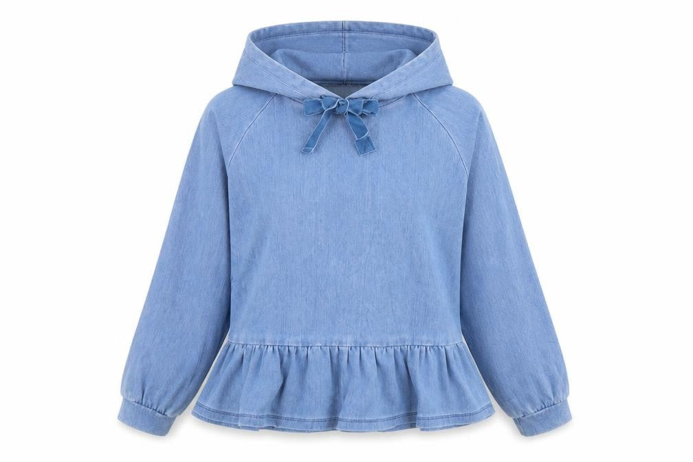 Womens UK Size XS NEXT Blue Pullover Hoodie