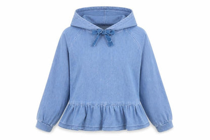 Womens UK Size XS NEXT Blue Pullover Hoodie