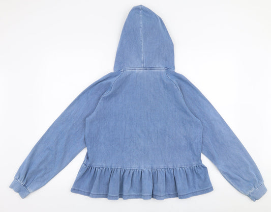 Womens UK Size XS NEXT Blue Pullover Hoodie