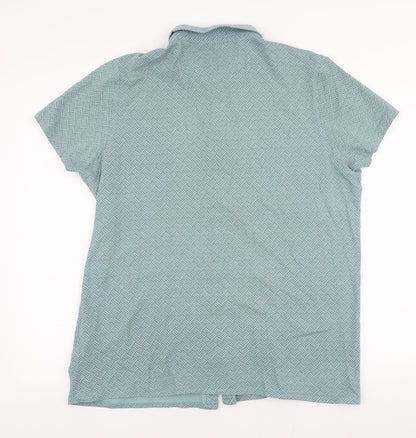 Matalan Mens Blue  Cotton  Button-Up Size XL Collared Button