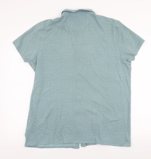 Matalan Mens Blue  Cotton  Button-Up Size XL Collared Button