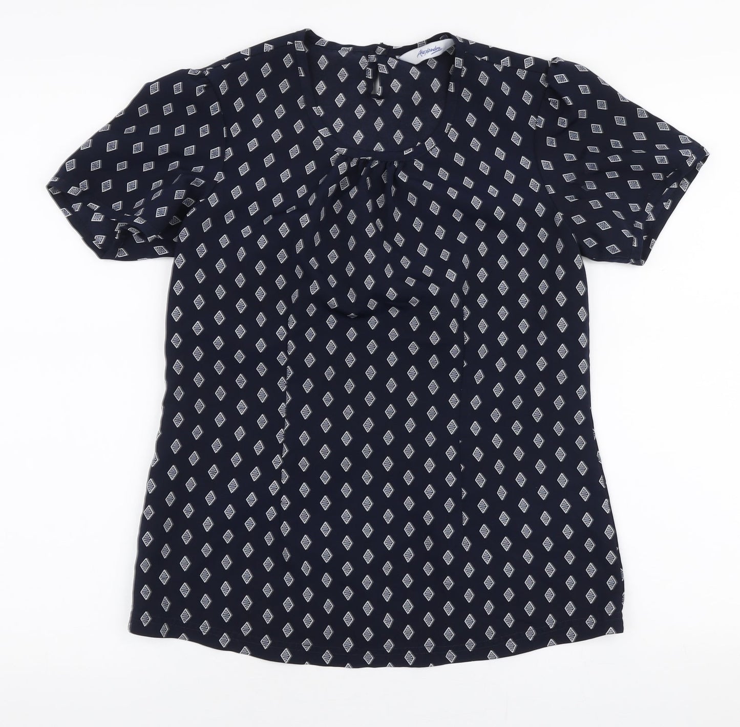 Womens UK Size 6 Alexandra Blue Basic Blouse