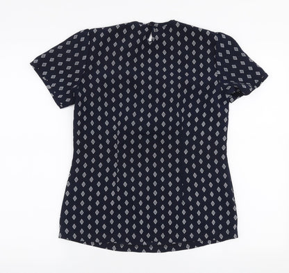 Womens UK Size 6 Alexandra Blue Basic Blouse