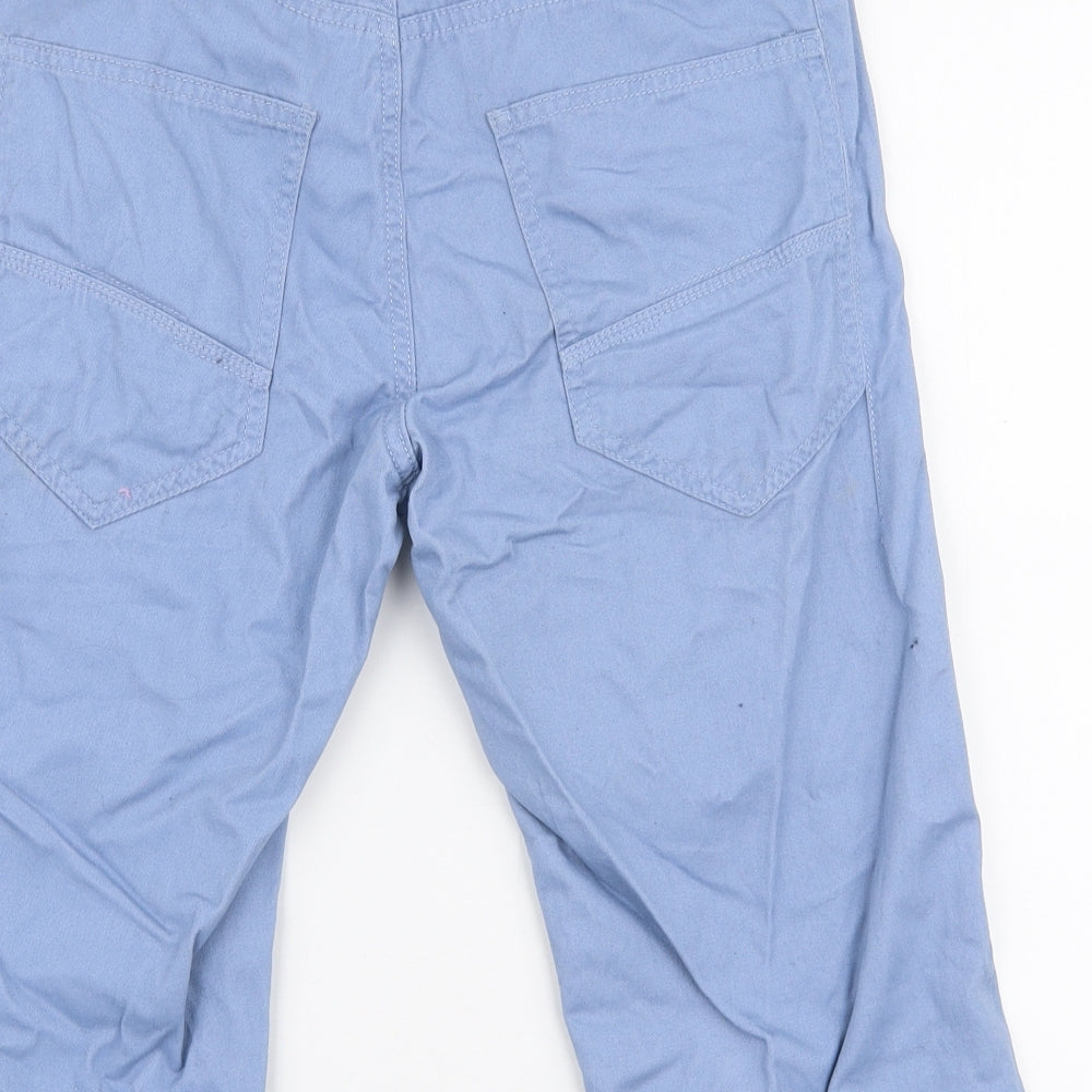 Cedar Wood State Mens Blue  Cotton Chino Shorts Size 28 in L14 in Regular Zip