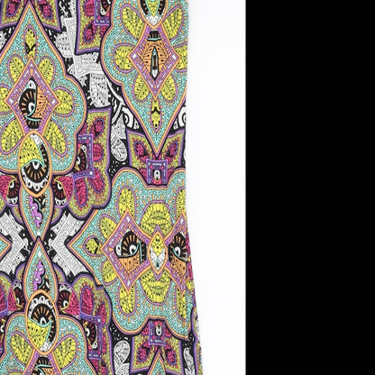 Atmosphere Womens Multicoloured Paisley Viscose Bodycon  Size 10  High Neck Pullover
