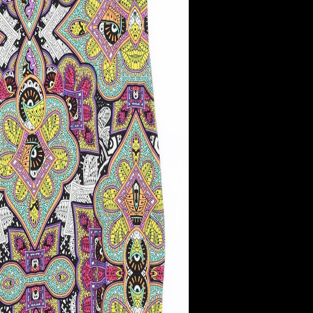 Atmosphere Womens Multicoloured Paisley Viscose Bodycon  Size 10  High Neck Pullover