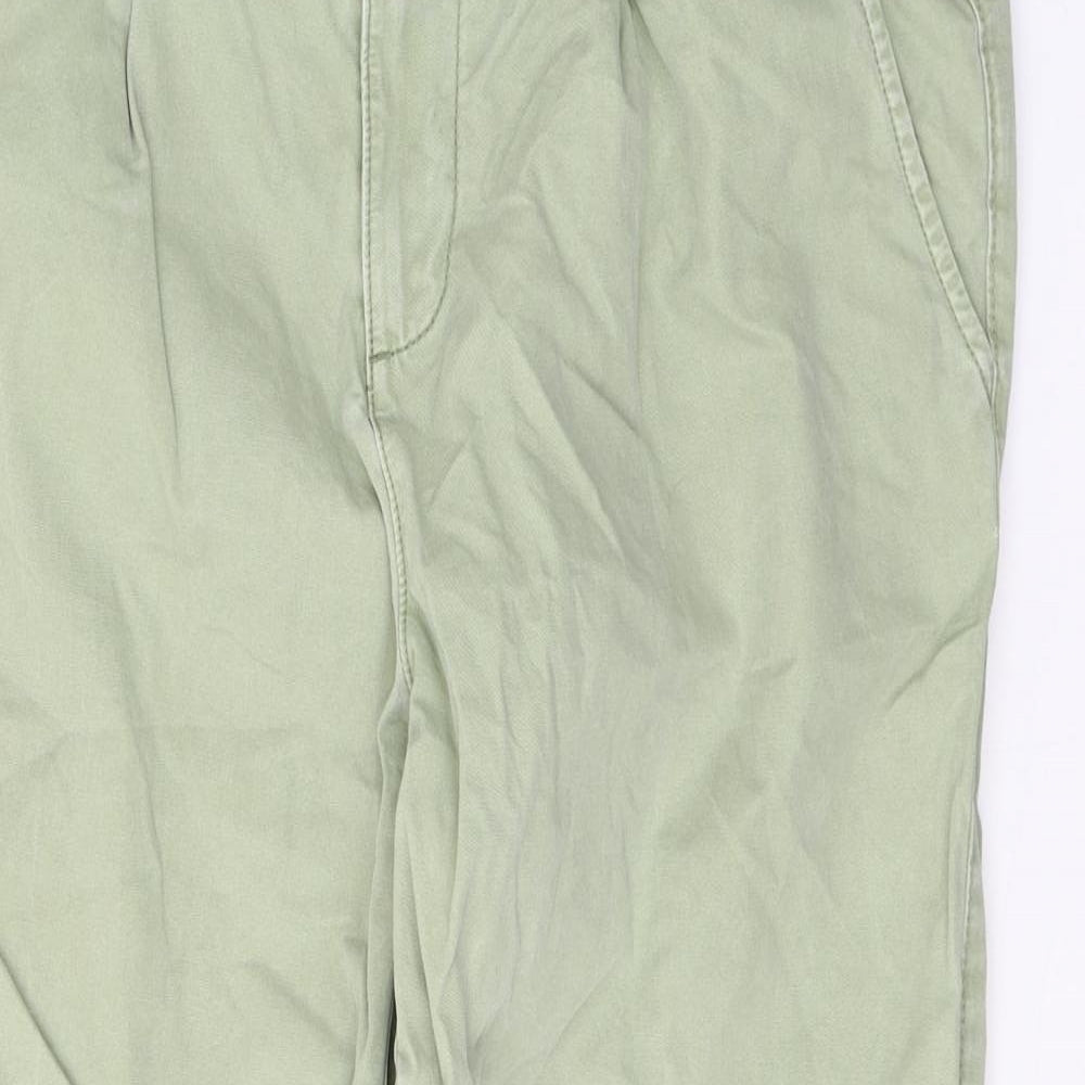F&F Womens Green  Cotton Skinny Jeans Size 10 L24.5 in Regular Button