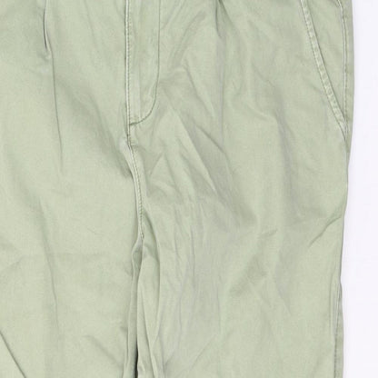 F&F Womens Green  Cotton Skinny Jeans Size 10 L24.5 in Regular Button