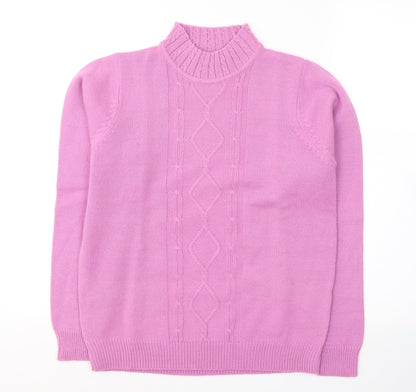 Womens UK Size 10 EWM Pink Pullover Jumper