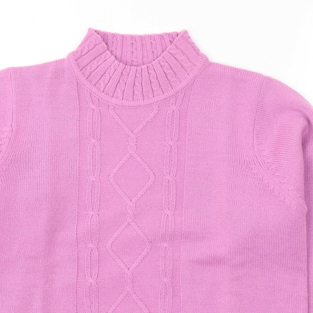 Womens UK Size 10 EWM Pink Pullover Jumper