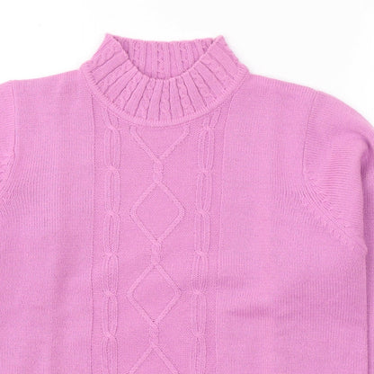 Womens UK Size 10 EWM Pink Pullover Jumper